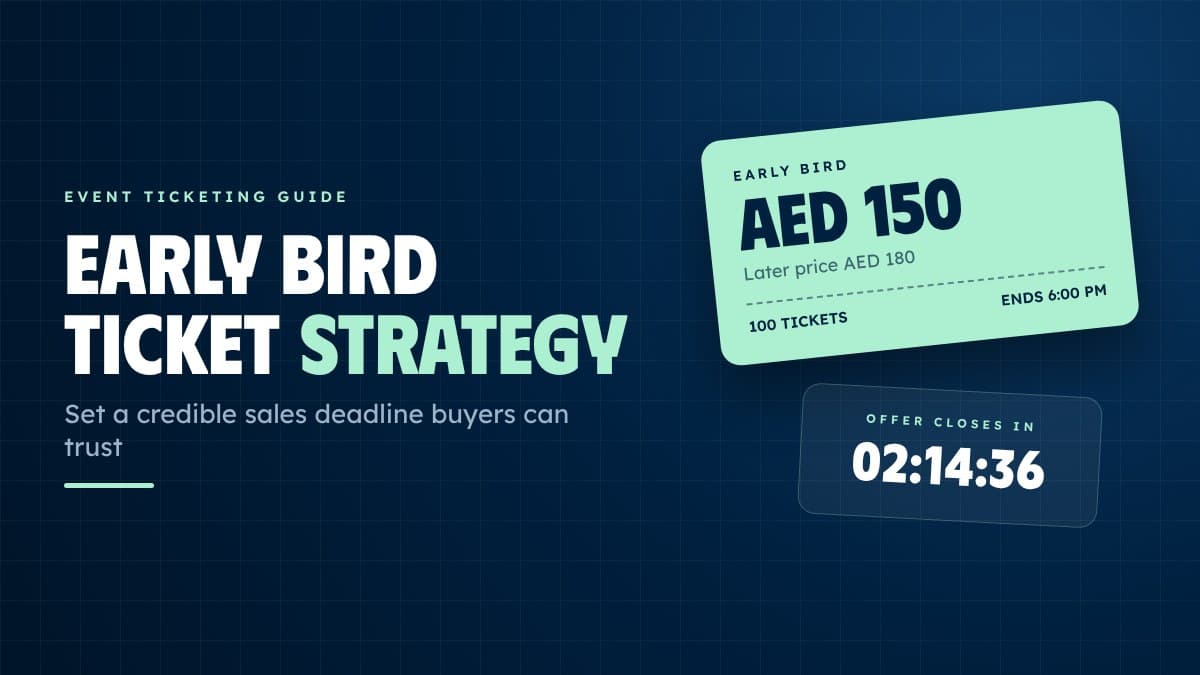 Early Bird Ticket Strategy for a Credible Sales Deadline