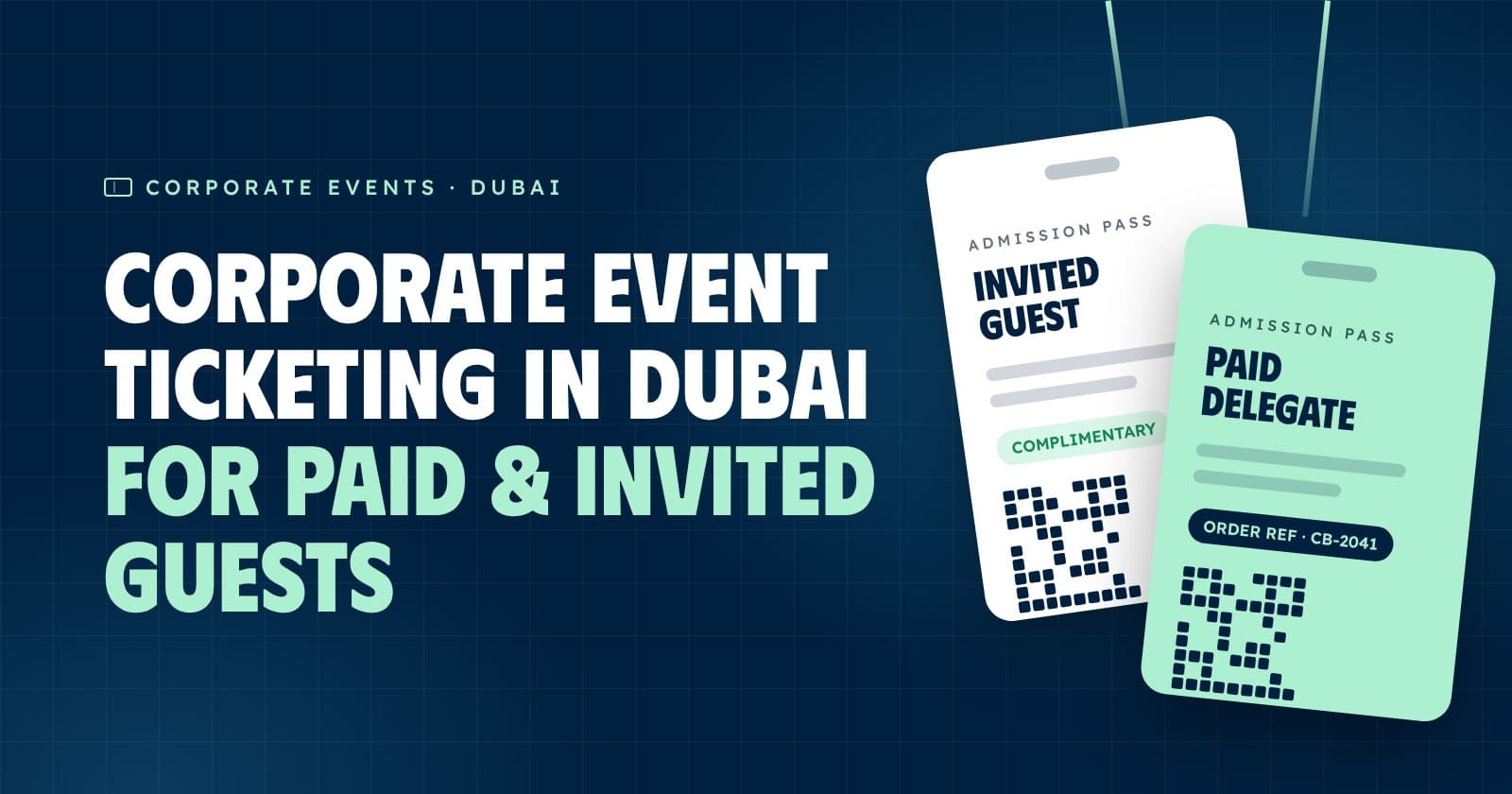 Corporate Event Ticketing in Dubai for Paid and Invited Guests