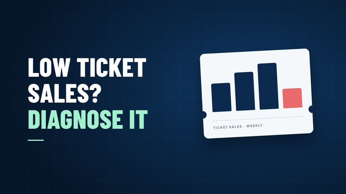 Low Event Ticket Sales and How to Diagnose a Slowdown